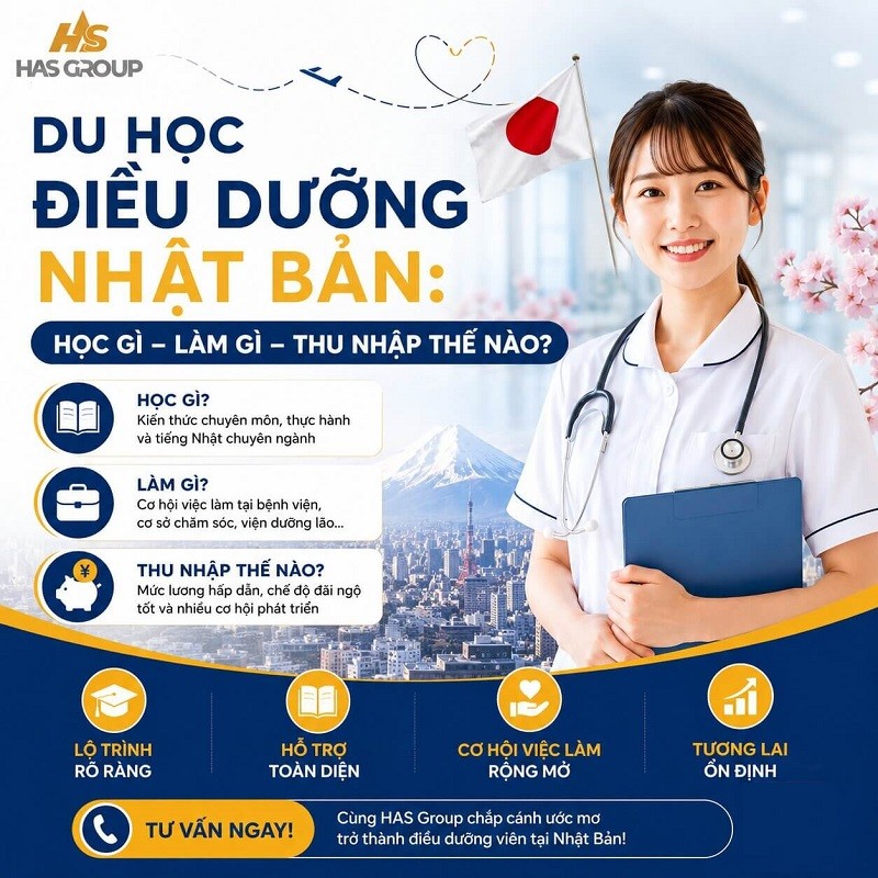 Du học điều dưỡng Nhật Bản: Học gì – làm gì – thu nhập thế nào?